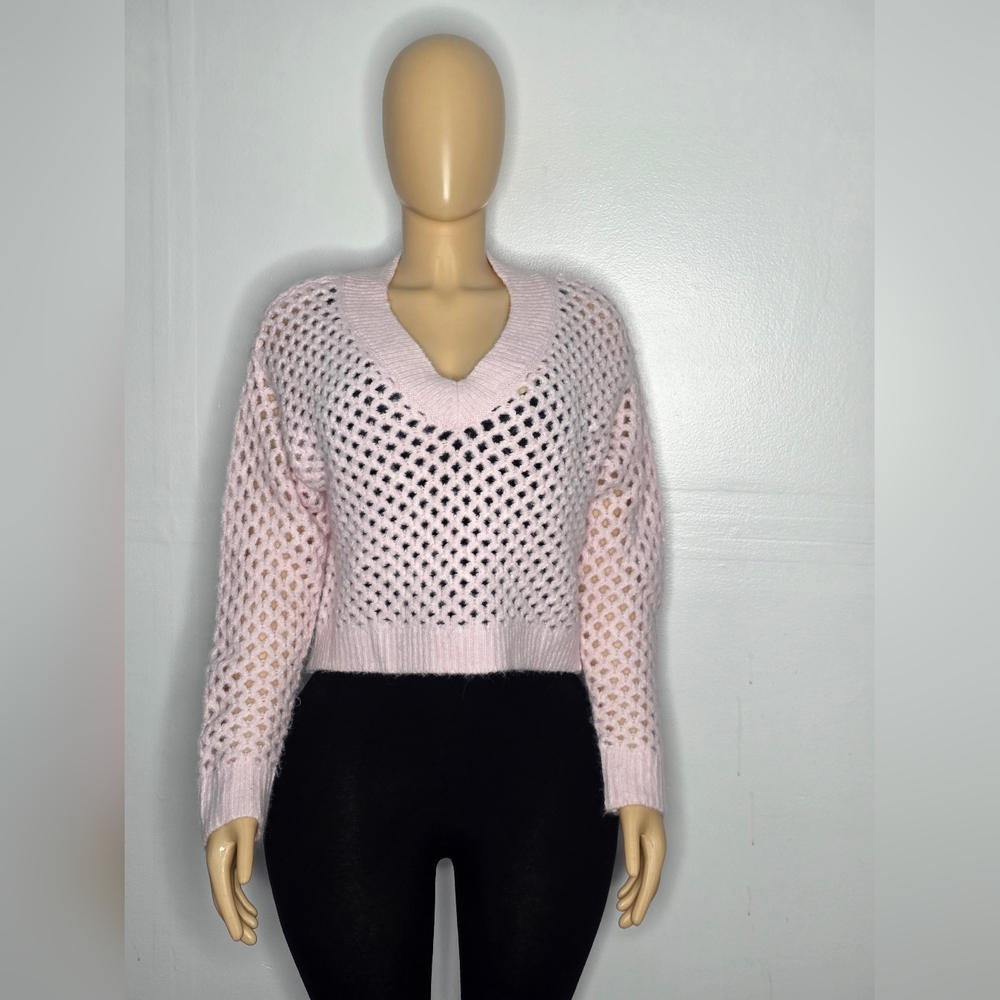 Uneversal Thread Women's Long-sleeved Pink Knit Sweater Size XS